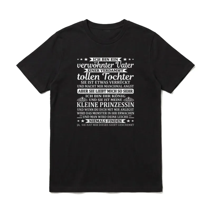 Glücklicher Papa Bester Papa T-Shirt – Klassisches T-Shirt in Schwarz