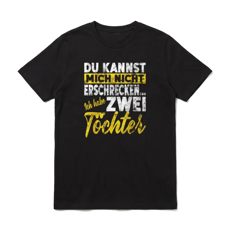 Nicht Erschrecken Papa Mama Papa & Tochter T-Shirt – Klassisches T-Shirt in Schwarz