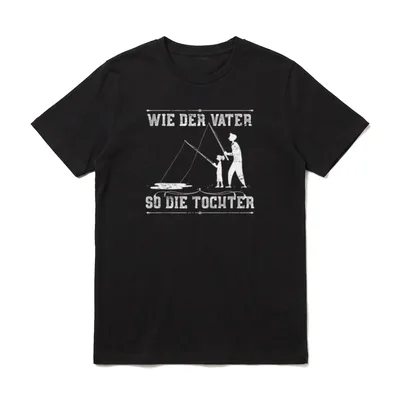 Wie der Vater so T-Shirt – Klassisches T-Shirt in Schwarz