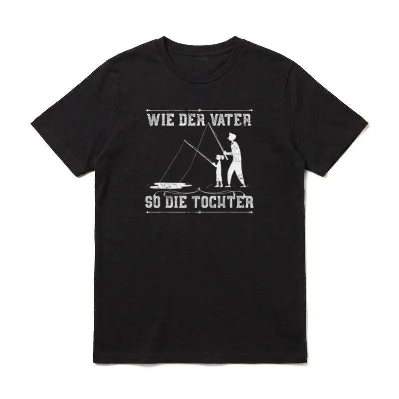 Wie der Vater so T-Shirt – Klassisches T-Shirt in Schwarz