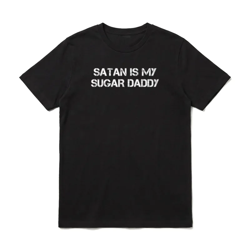 Satan Is My Sugar Papa & Tochter T-Shirt – Klassisches T-Shirt in Schwarz