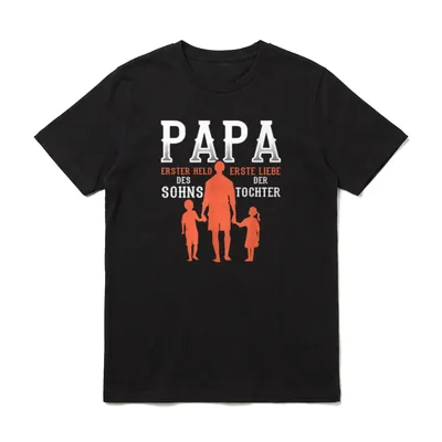 Papa Held Sohn Liebe T-Shirt – Klassisches T-Shirt in Schwarz