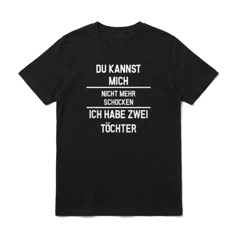 Ich Habe Zwei Töchter Tochter T-Shirt – Klassisches T-Shirt in Schwarz