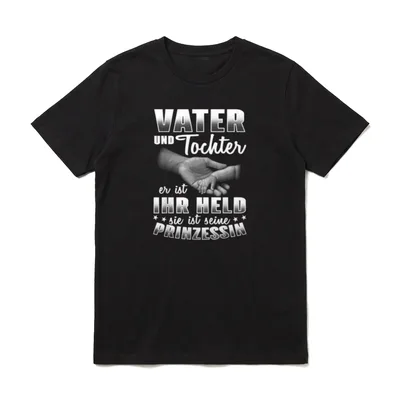 Papa Und Tochter T T-Shirt – Klassisches T-Shirt in Schwarz