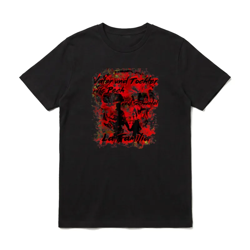 Vater und Tochter wie T-Shirt – Klassisches T-Shirt in Schwarz