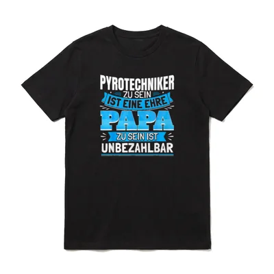 Pyrotechniker Papa Vati Sohn T-Shirt – Klassisches T-Shirt in Schwarz