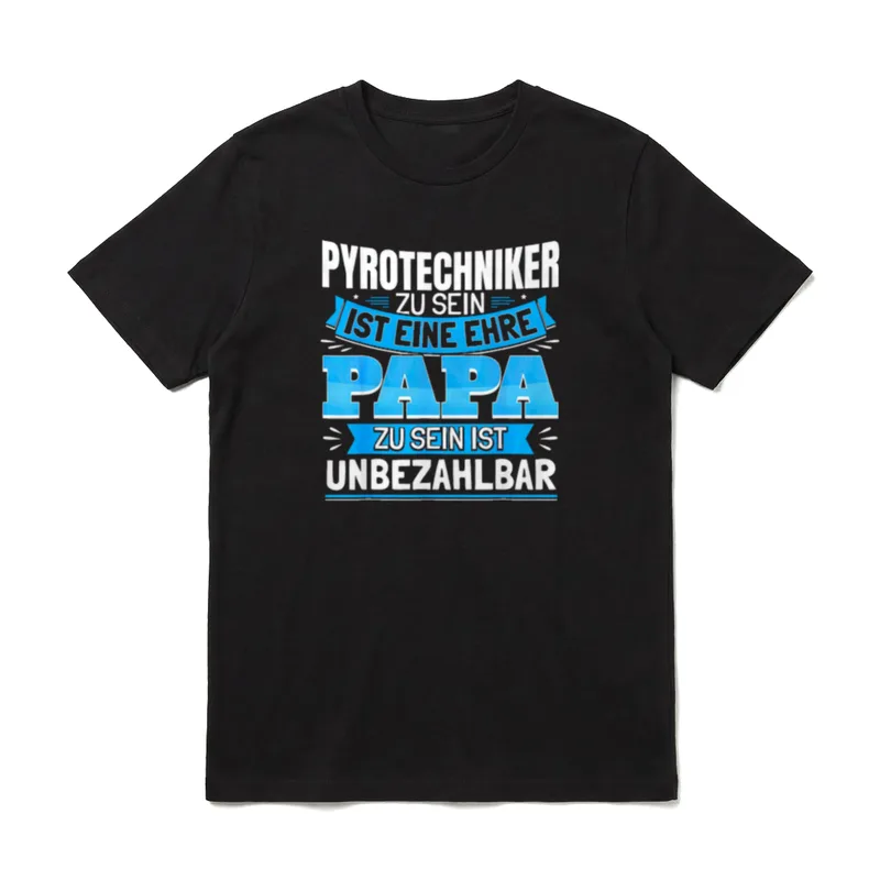Pyrotechniker Papa Vati Sohn T-Shirt – Klassisches T-Shirt in Schwarz