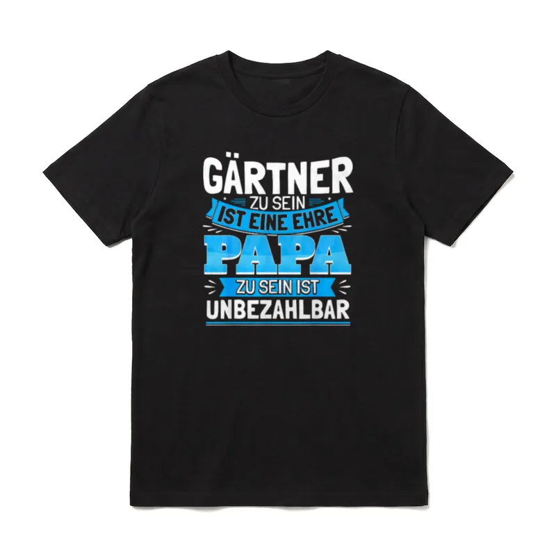 Gärtner Papa Vati Familie T-Shirt – Klassisches T-Shirt in Schwarz