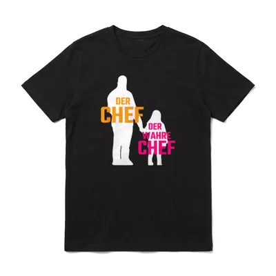 Der Chef T-Shirt – Klassisches T-Shirt in Schwarz