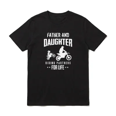 Motocross Liebe Vater T-Shirt – Klassisches T-Shirt in Schwarz