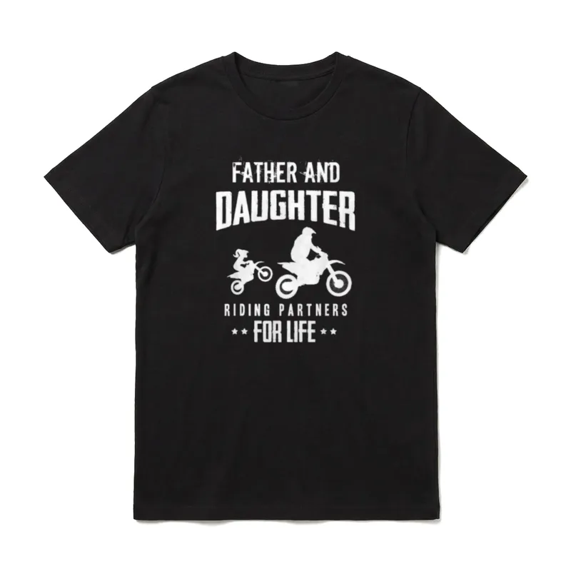 Motocross Liebe Vater T-Shirt – Klassisches T-Shirt in Schwarz