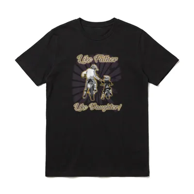 Wie der Vater so Tochter T-Shirt – Klassisches T-Shirt in Schwarz