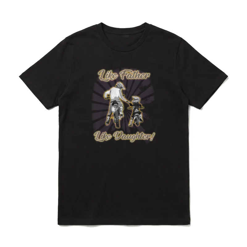 Wie der Vater so Tochter T-Shirt – Klassisches T-Shirt in Schwarz