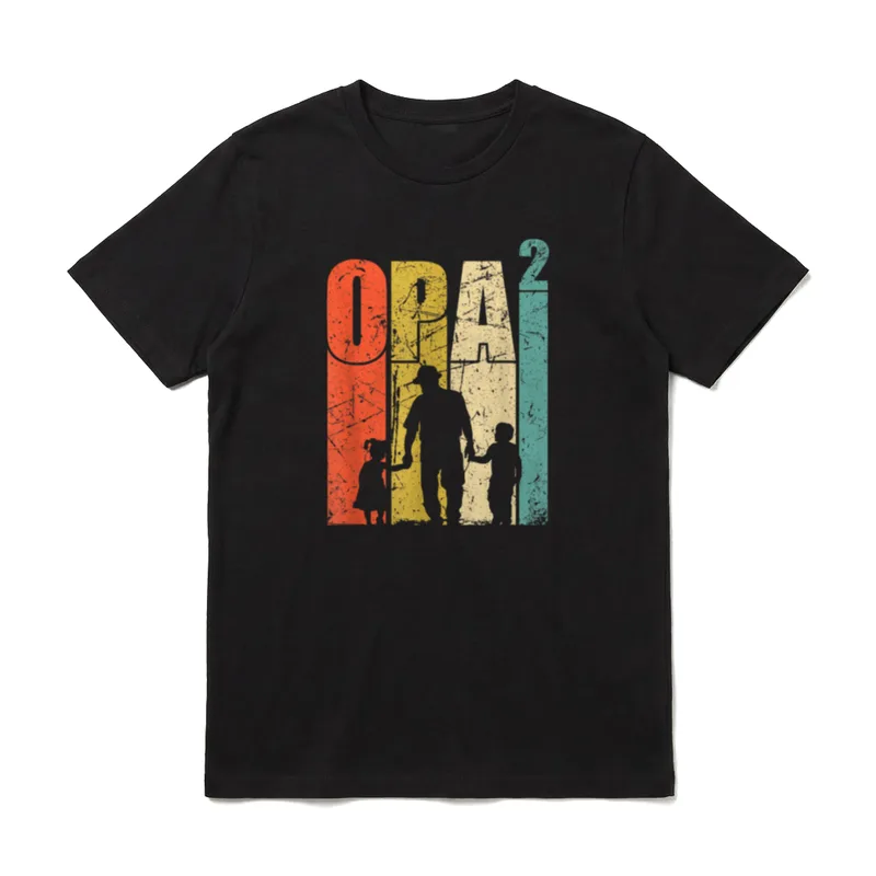 Opa hoch 2 zweifacher T-Shirt – Klassisches T-Shirt in Schwarz