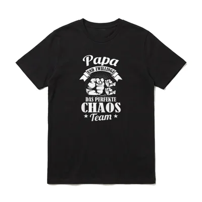 Papa von Zwillingen Zwillinge T-Shirt – Klassisches T-Shirt in Schwarz