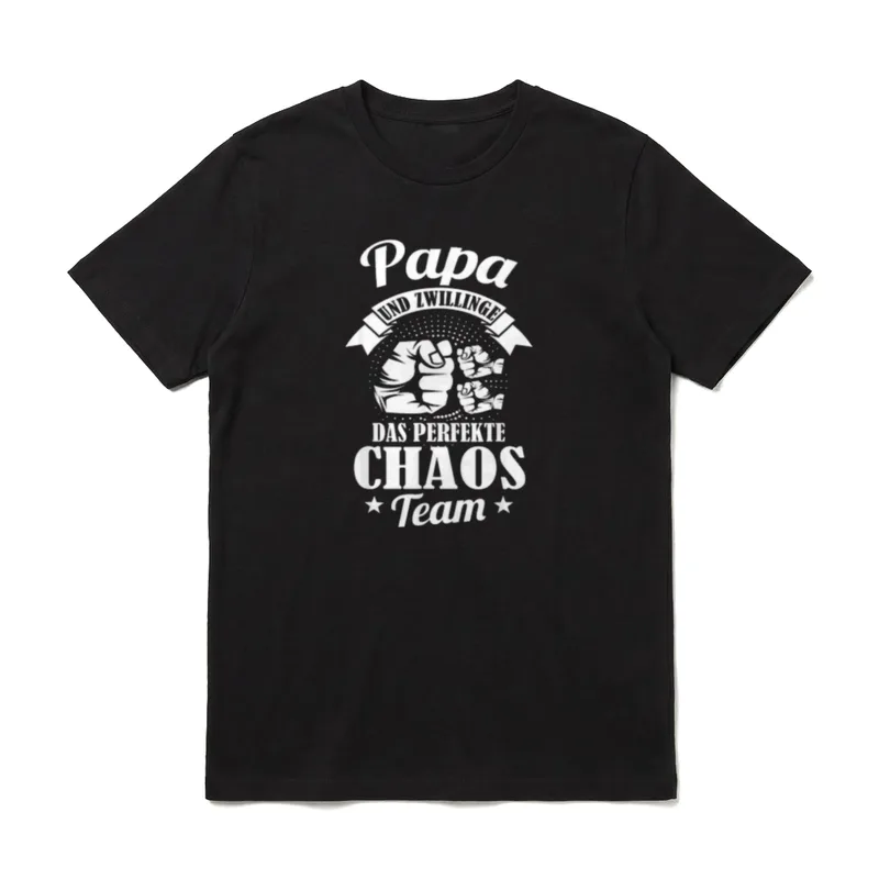 Papa von Zwillingen Zwillinge T-Shirt – Klassisches T-Shirt in Schwarz