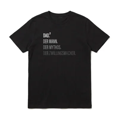 Doppeltes Glück Zwillingen Zwillingsmacher T-Shirt – Klassisches T-Shirt in Schwarz