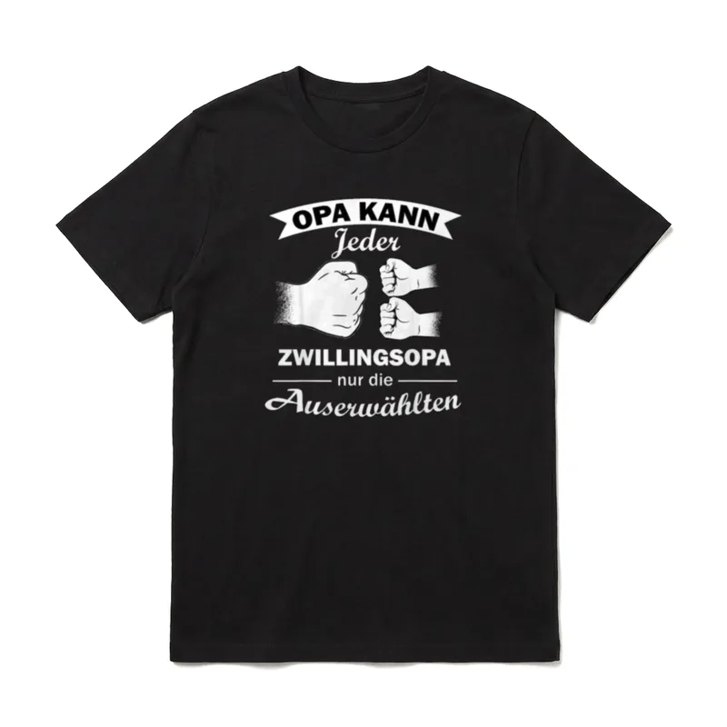 Opa von Zwillingen Nachwuchs T-Shirt – Klassisches T-Shirt in Schwarz