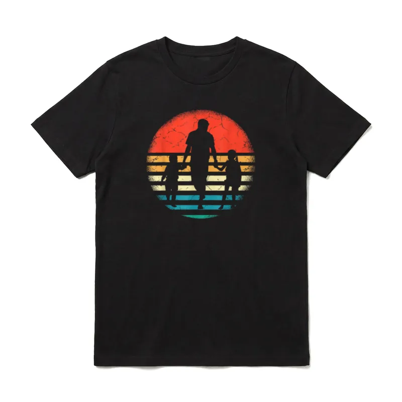 Zweifacher Papa Hoch 2 T-Shirt – Klassisches T-Shirt in Schwarz