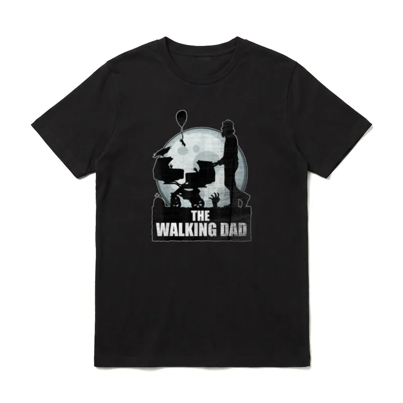 THE WALKING DAD VATER Papa von Zwillingen & mehr T-Shirt – Klassisches T-Shirt in Schwarz