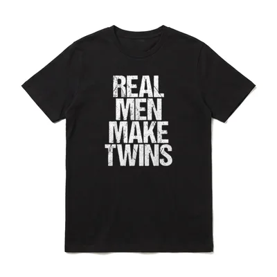 Echte Männer machen Zwillinge Vater T-Shirt – Klassisches T-Shirt in Schwarz