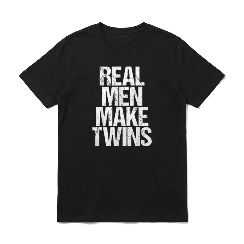 Echte Männer machen Zwillinge Vater T-Shirt – Klassisches T-Shirt in Schwarz