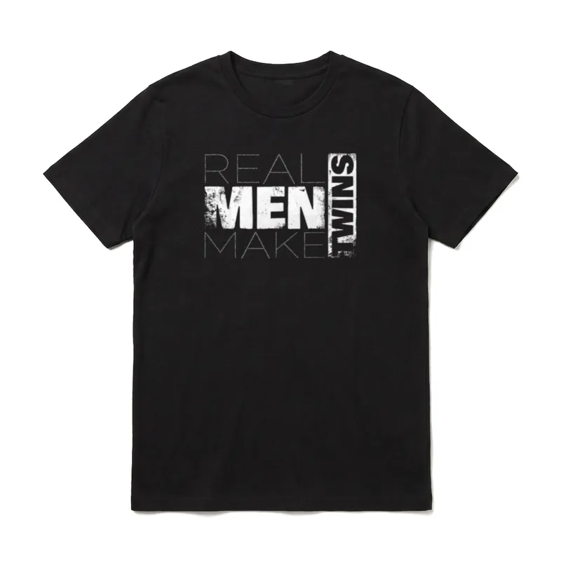 Real Men Make Twins Zwillinge T-Shirt – Klassisches T-Shirt in Schwarz