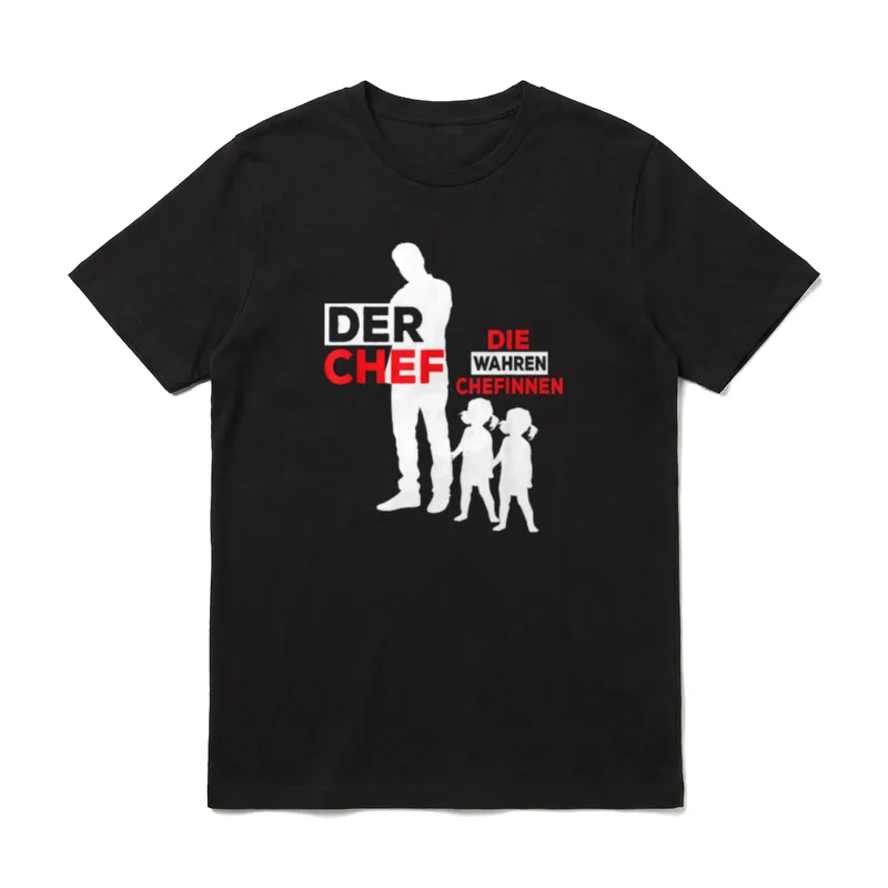 Zwillingspapa Der Chef Zwillinge T-Shirt – Klassisches T-Shirt in Schwarz