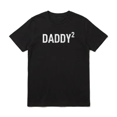 Lustig Mann Twin Dad T-Shirt – Klassisches T-Shirt in Schwarz