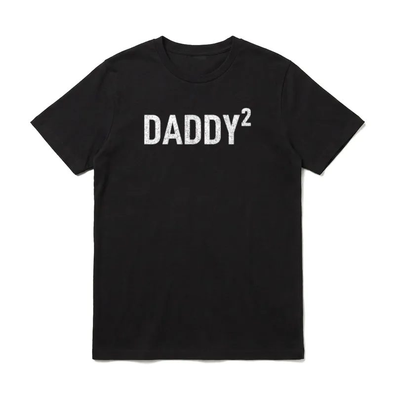Lustig Mann Twin Dad T-Shirt – Klassisches T-Shirt in Schwarz