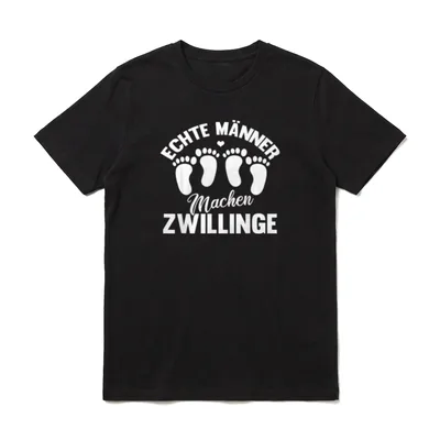 Lustiges Echte Männer machen T-Shirt – Klassisches T-Shirt in Schwarz