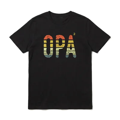 Opa hoch 2 zweifacher Papa von Zwillingen & mehr T-Shirt – Klassisches T-Shirt in Schwarz