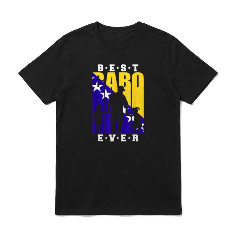 Otac Vatertag Zweifacher Papa T-Shirt – Klassisches T-Shirt in Schwarz