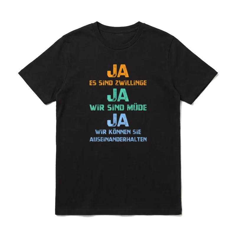 Mutter von Zwillingen Mama T-Shirt – Klassisches T-Shirt in Schwarz