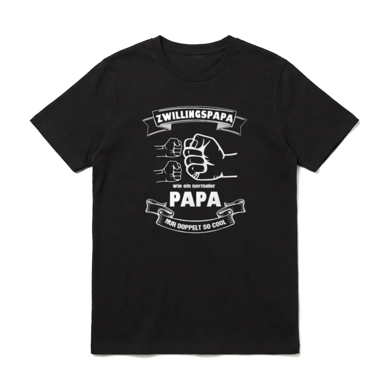 Papa von Zwillingen Twin T-Shirt – Klassisches T-Shirt in Schwarz