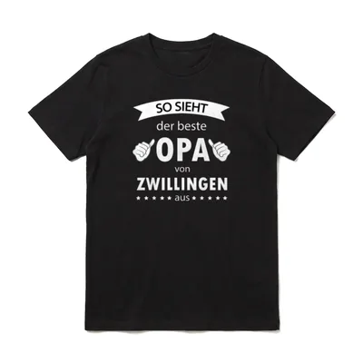 So sieht der beste Papa von Zwillingen & mehr T-Shirt – Klassisches T-Shirt in Schwarz
