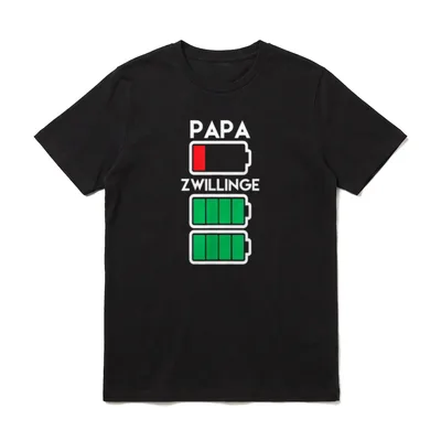 Dad of Papa Batterie T-Shirt – Klassisches T-Shirt in Schwarz