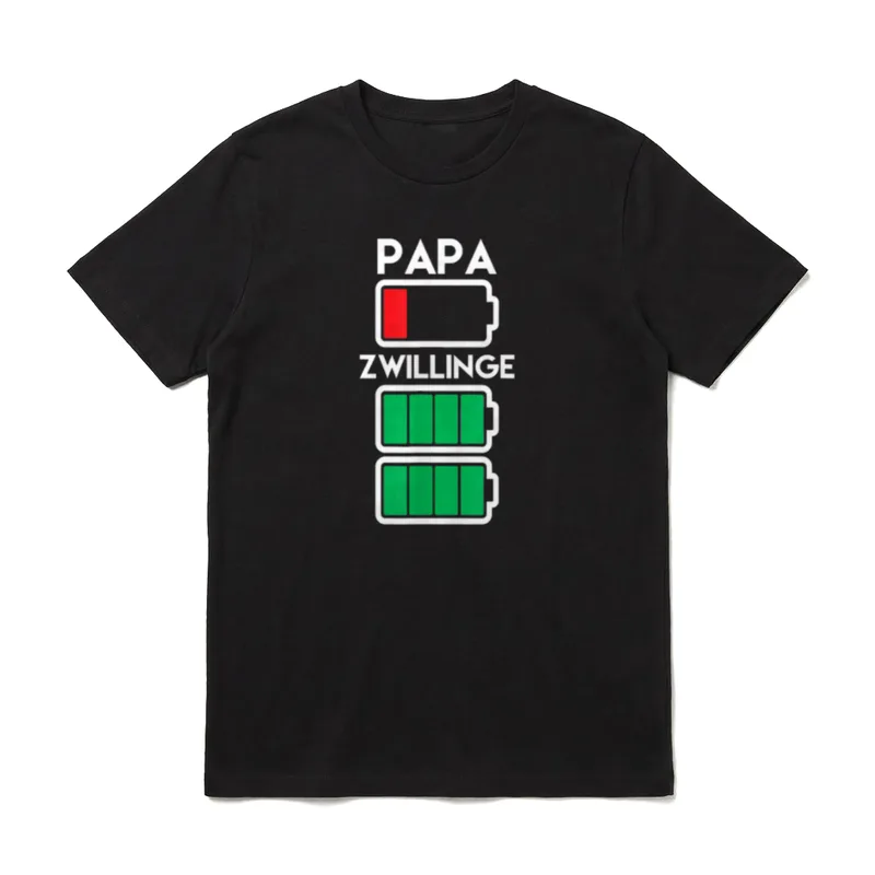 Dad of Papa Batterie T-Shirt – Klassisches T-Shirt in Schwarz
