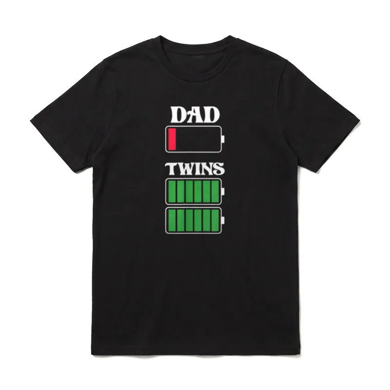 Papa Zwillinge Papa von Zwillingsvater T-Shirt – Klassisches T-Shirt in Schwarz