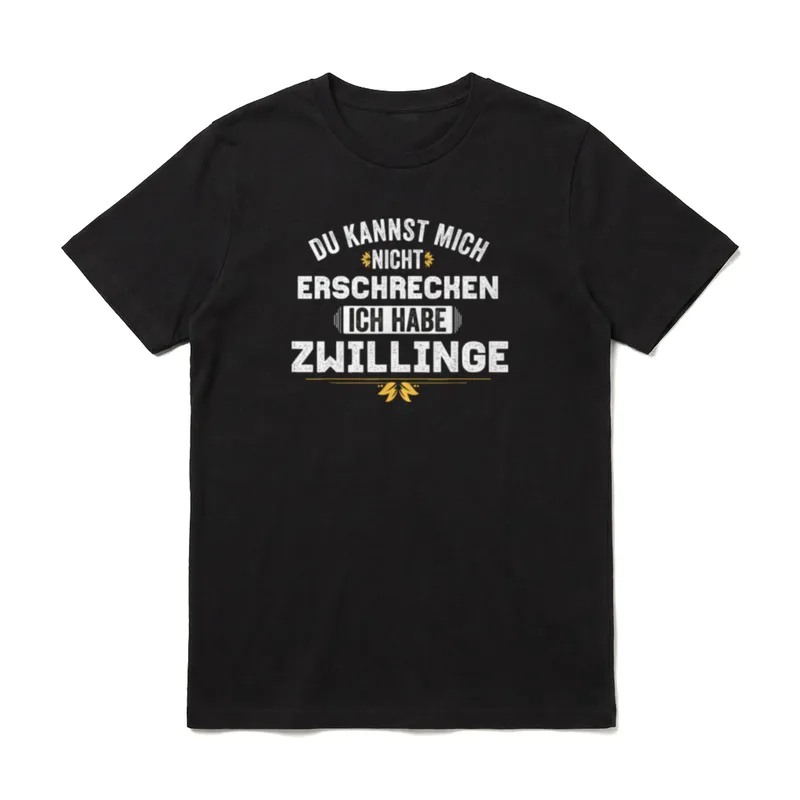 Papa Mama Zwillinge I T-Shirt – Klassisches T-Shirt in Schwarz