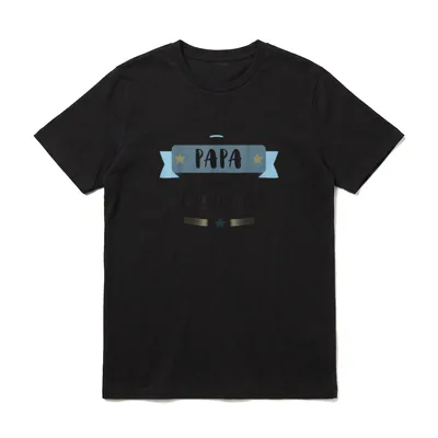 Stolzer Papa von Zwillingen Spruch T-Shirt – Klassisches T-Shirt in Schwarz