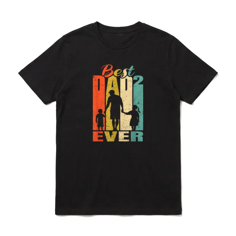 Best Dad Ever Vater Papa von Zwillingen & mehr T-Shirt – Klassisches T-Shirt in Schwarz