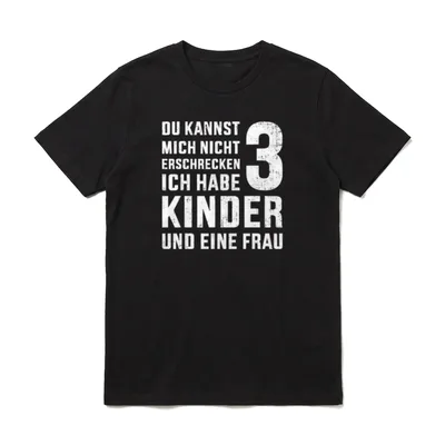 Lustiges nicht erschrecken Papa T-Shirt – Klassisches T-Shirt in Schwarz
