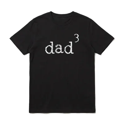 Vater 3 Drillinge Dreifacher T-Shirt – Klassisches T-Shirt in Schwarz
