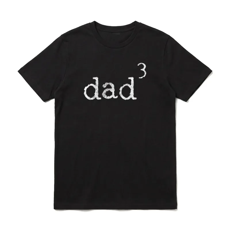 Vater 3 Drillinge Dreifacher T-Shirt – Klassisches T-Shirt in Schwarz