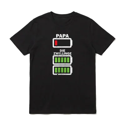 Lustiges Zwillingspapa Zwillinge Geburt T-Shirt – Klassisches T-Shirt in Schwarz