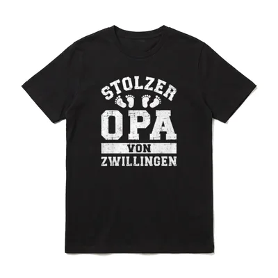 Stolzer Opa von Zwillingen T-Shirt – Klassisches T-Shirt in Schwarz
