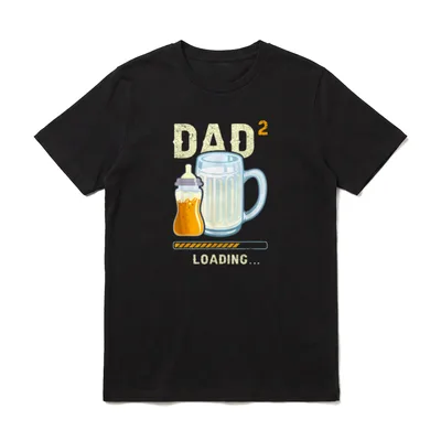 Werdender Papa Zwillinge zweites T-Shirt – Klassisches T-Shirt in Schwarz