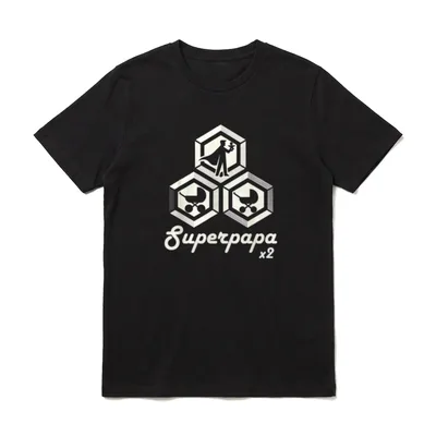 Papa geworden Zwillinge Superheld T-Shirt – Klassisches T-Shirt in Schwarz