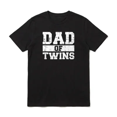 Zwillinge Papa Vater Papa von Zwillingen & mehr T-Shirt – Klassisches T-Shirt in Schwarz